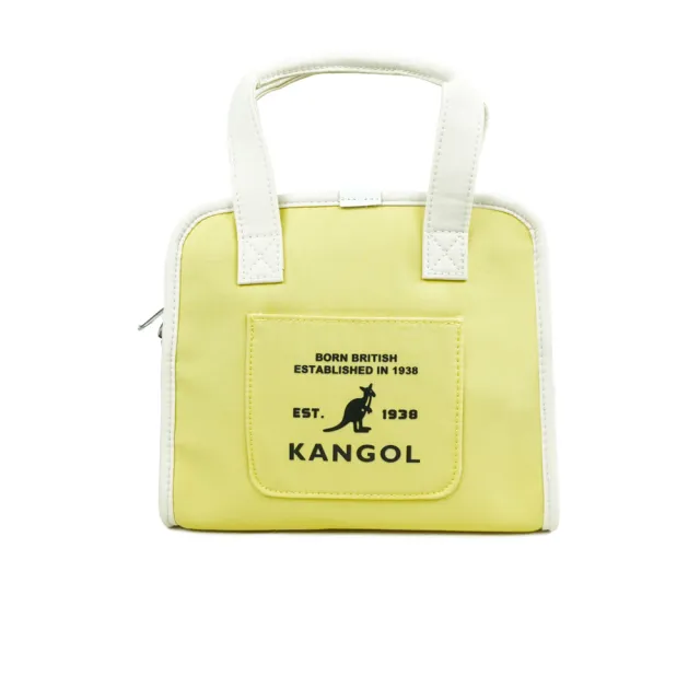 【KANGOL】女 側背包 肩背 斜背 小側包 淺黃(6625170561)