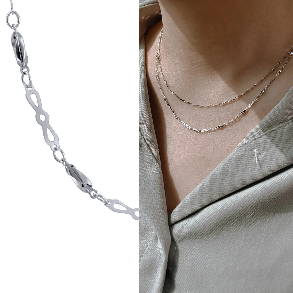 【金緻品】堅忍 925純銀項鍊(素鍊 簡約 非鍍銀 抗過敏 時尚 百搭)