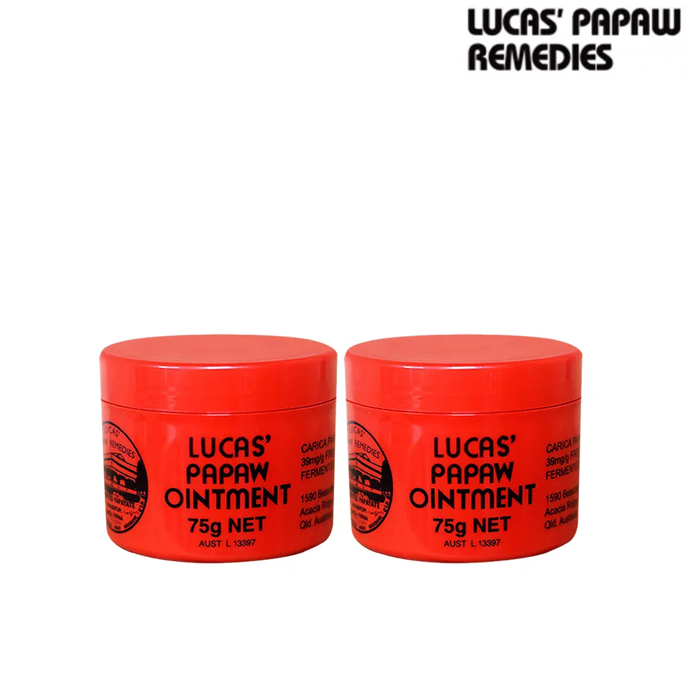 【Lucas 澳洲木瓜霜】買1送1木瓜霜神奇萬用霜75g(遊澳必買)