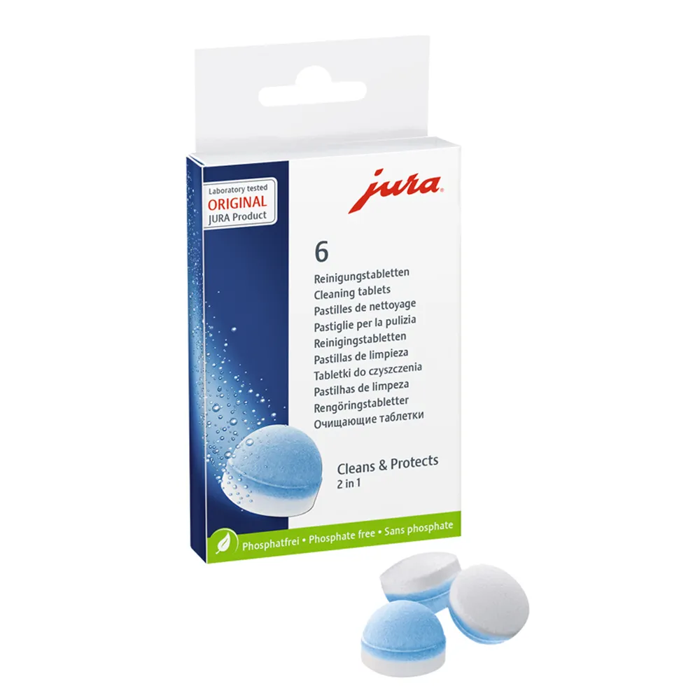 【Jura】Jura 全自動咖啡機專用 三效清潔錠(6入/盒 ×2盒)