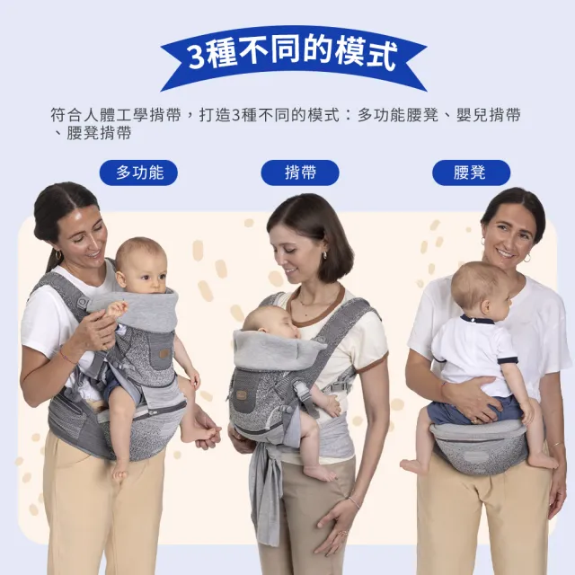 【Chicco】Airy Hip Fit 3D透氣機能坐墊/嬰兒揹帶