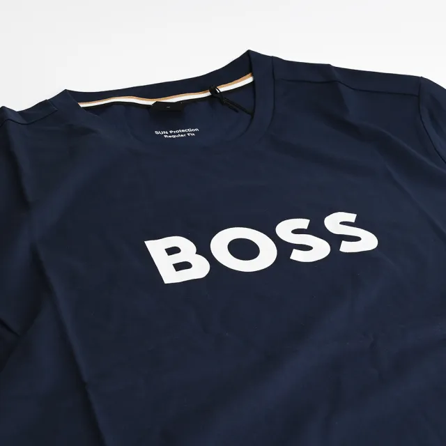 【HUGO BOSS】圓領短袖T恤(深藍)