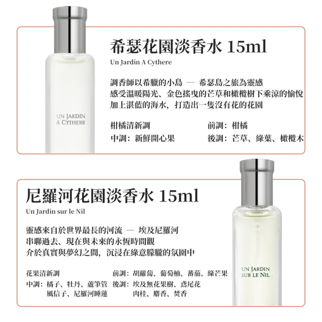 【Hermes 愛馬仕】花園系列小香禮盒 15ml*4 (希瑟花園+李先生花園+尼羅河花園+海島花園)