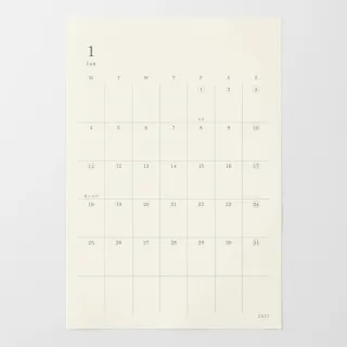 【MIDORI】《2027 年 MD Calendar 月曆貼紙》L size
