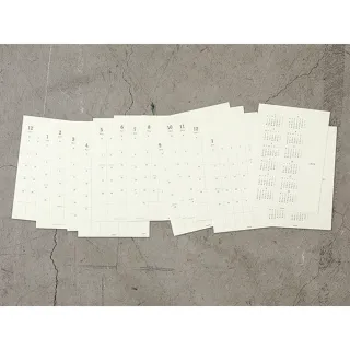 【MIDORI】《2027 年 MD Calendar 月曆貼紙》L size