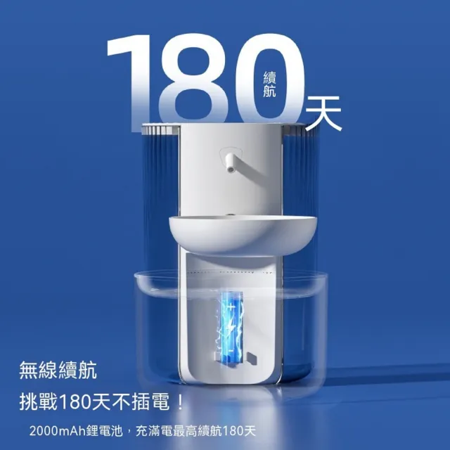 【Quality 聚家】寵物智能飲水機 貓咪自動餵水器 智能飲水器 傾倒式自動飲水機(180天長續航/恆溫加熱)