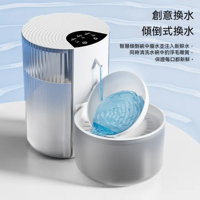 【Quality 聚家】寵物智能飲水機 貓咪自動餵水器 智能飲水器 傾倒式自動飲水機(180天長續航/恆溫加熱)