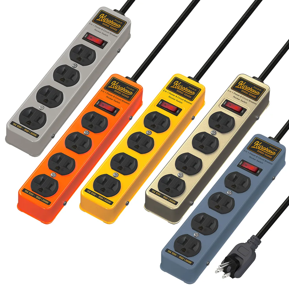 【iPlus+ 保護傘】1開4插3P黑傘鐵殼延長線-1.2M(KU-5142J.防火防突波.旋轉插頭.插座.電源線)