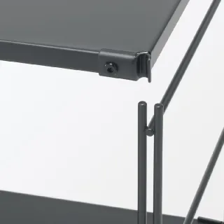 【MUJI 無印良品】SUS鋼製層架組/深灰/大 (大型家具配送)