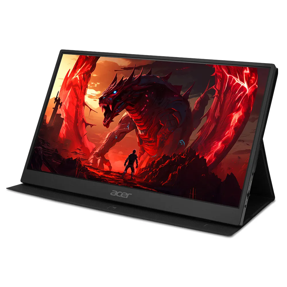 【Acer 宏碁】PG161Q P 15.6型 IPS FHD 16:9 165Hz超薄可攜式電競螢幕-藍(6ms/Type-C充電/附可傾斜保護套)
