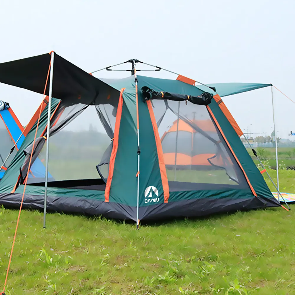 【TAS CAMP】速開帳篷 黑膠防水升級款 240x240cm(開帳篷 快速帳篷 秒開帳篷 四人帳篷 登山帳篷 露營)