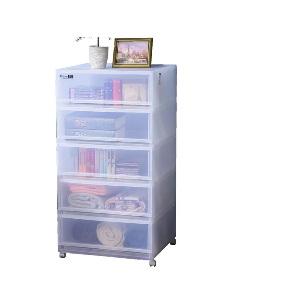 【真心良品】面寬51cm卡爾登加寬型5抽附輪收納櫃160L-1入(MIT台灣製 整理 置物櫃)