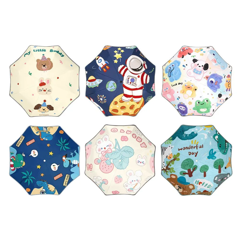 【DREAMCATCHER】兒童圓角自動摺疊傘(兒童雨傘/兒童自動傘/兒童傘/卡通雨傘/摺疊傘/小孩雨傘/小朋友雨傘)