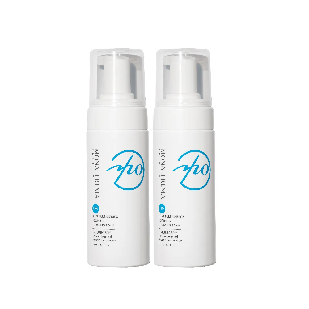 【荷麗美加】溫和潔淨 UPA純淨水植萃舒緩潔膚泡沫 150ml*2入(敏弱肌/乾肌/熟齡肌/溫和清潔/洗臉慕斯)