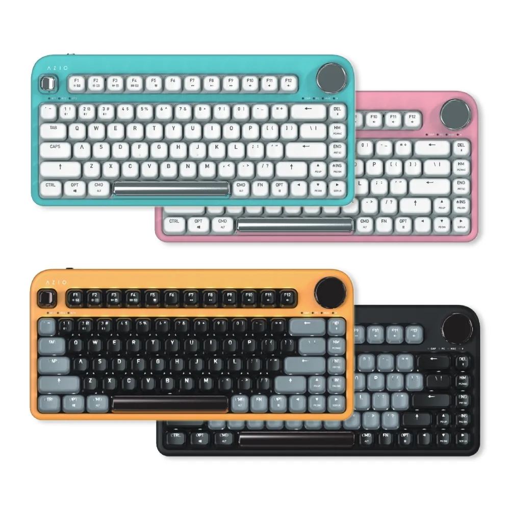 【AZIO】IZO  80% TKL 藍牙機械鍵盤 紅軸(附注音鍵帽/PC.MAC通用)