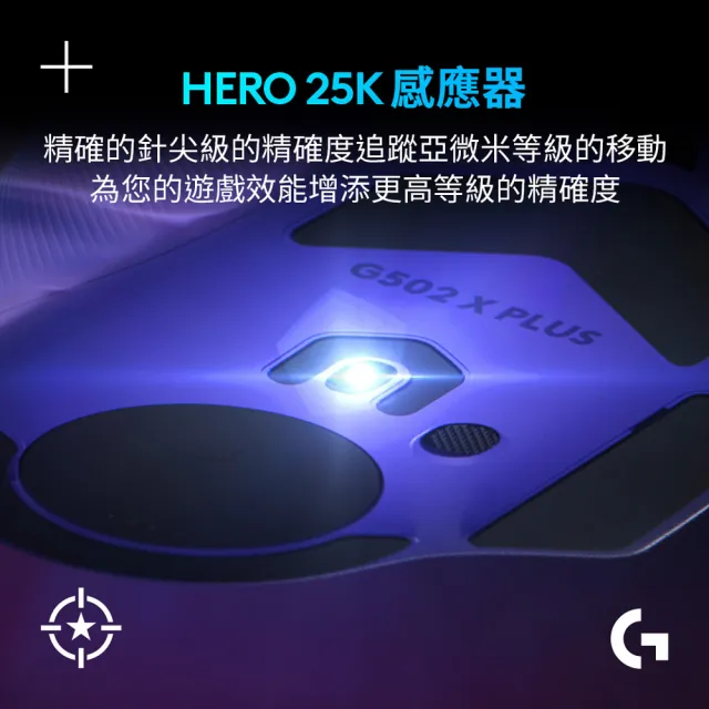 【Logitech G】G502 X PLUS LIGHTSPEED 炫光高效能無線電競滑鼠