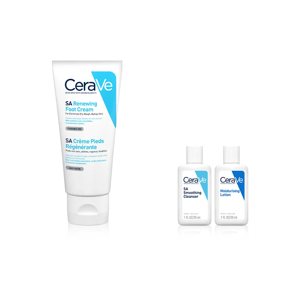 【CeraVe 適樂膚】煥膚修護★B3水楊酸煥膚修護美體霜 88ml_A(足部專用)