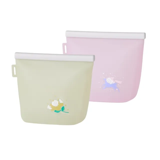【仁舟淨塑】雲朵好矽袋 1500ml (四季款)食品級鉑金矽膠(微波電鍋/大開口/穩站立/矽膠食物袋/保鮮袋)