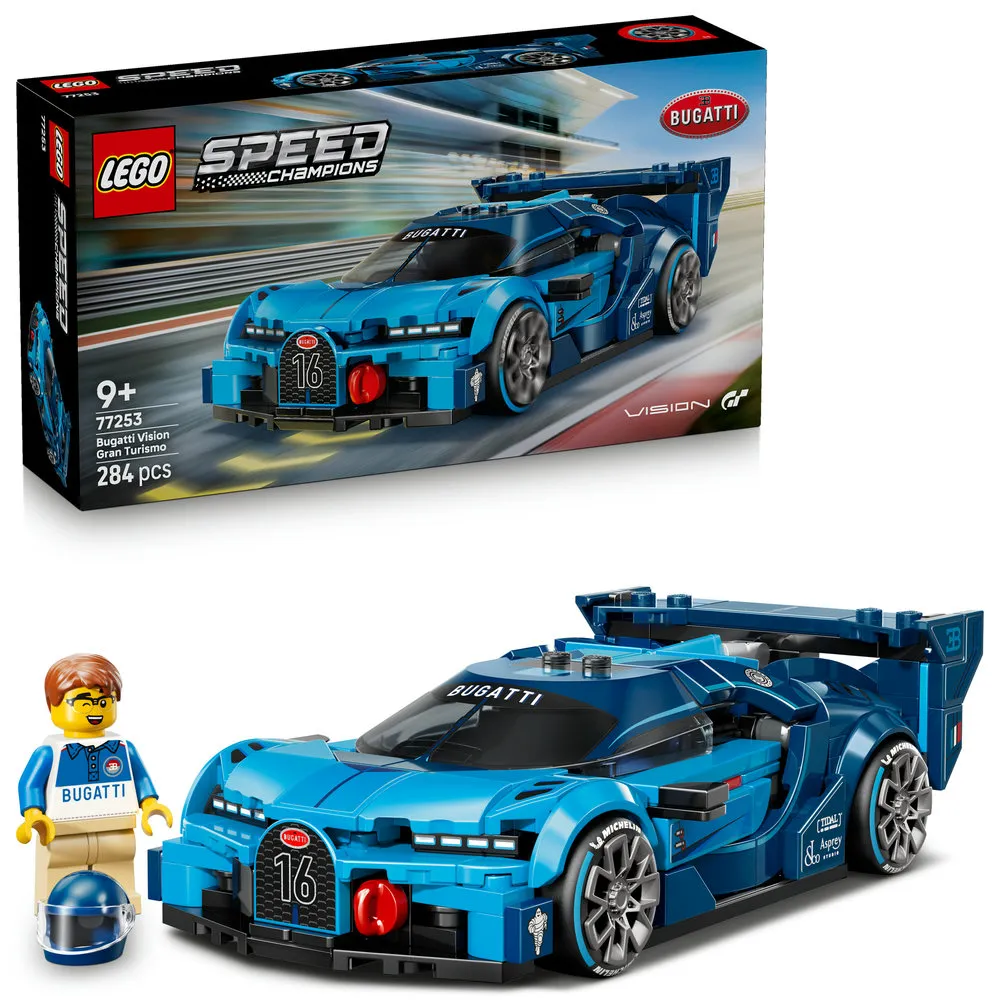 【LEGO 樂高】極速賽車系列 77253 Bugatti Vision GT 極致跑車(布加迪跑車 賽車模型 積木 玩具)