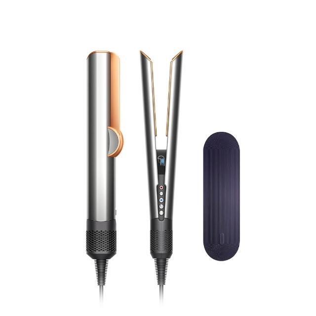 【dyson 戴森 限量福利品】HT01 Airstrait™ 二合一吹風直髮器(銀銅色)全新福利品