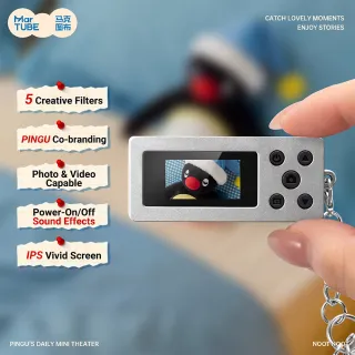 【HeyCiao】Pingu 生活小劇場 迷你ccd相機 盲盒 公仔（含鋰電池)