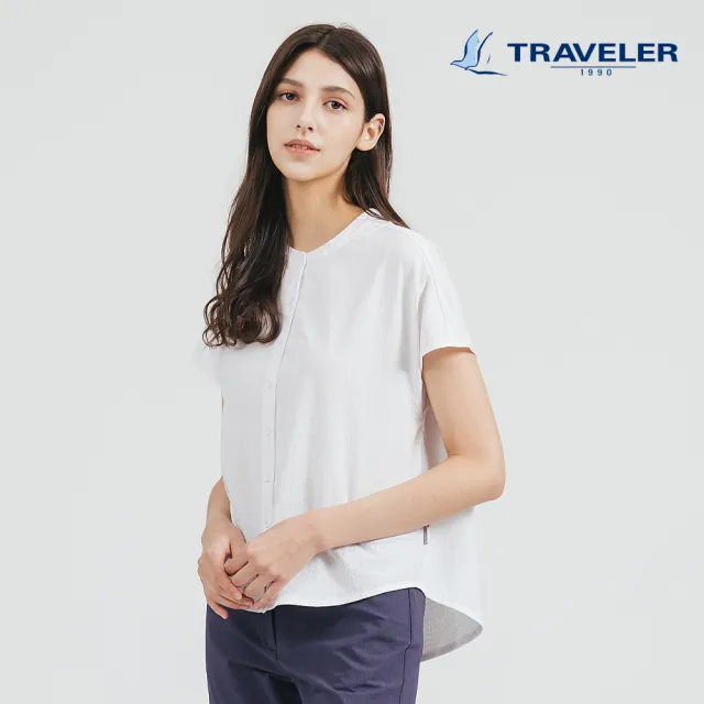 【TRAVELER 旅行者】女款吸排抗UV襯衫｜251TR708.10(吸排/抗UV)