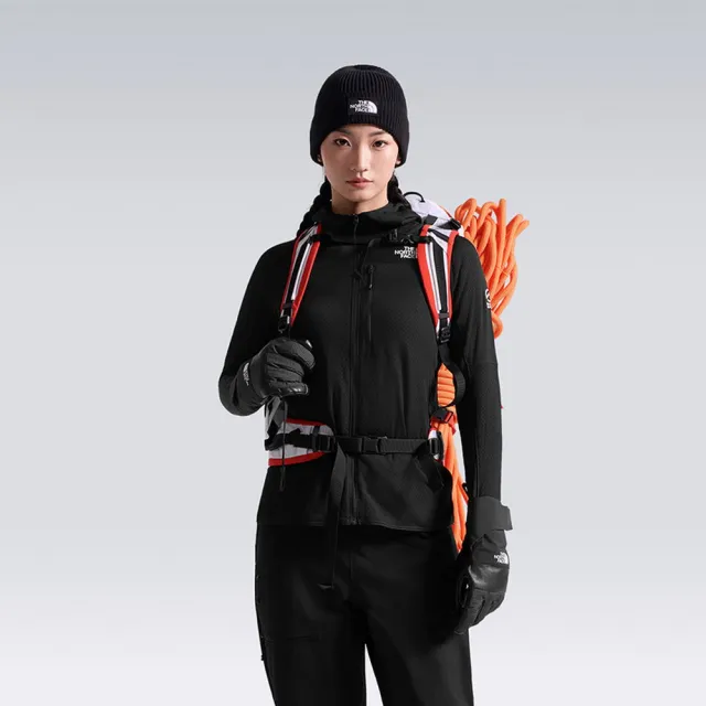 【The North Face】TNF 休閒 連帽保暖外套 W SUMMIT FUTUREFLEECE FULL ZIP HOODIE - 女 黑 (NF0A8KC7JK3)