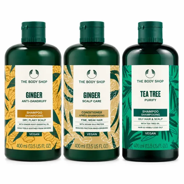 【THE BODY SHOP 美體小舖】頭皮護理洗髮露/護髮素 400ml (平輸版/三款任選)