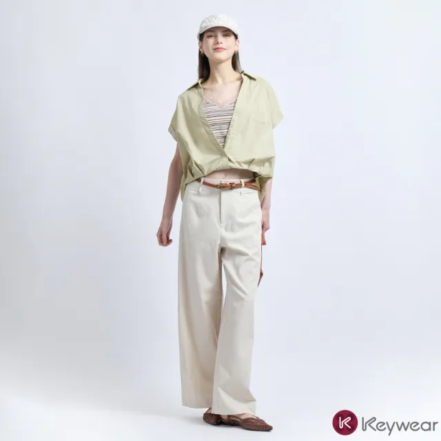 【KeyWear 奇威名品】質感簡約/舒適百搭長褲(三款任選)