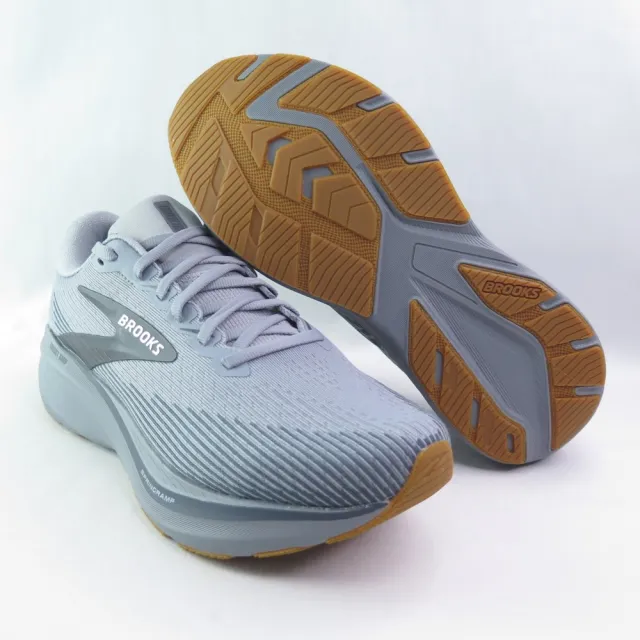 【BROOKS】男款慢跑鞋 Ghost Amp 魔鬼系列推進款 2E寬楦 (1104972E054灰)