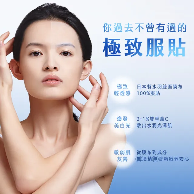 【牛爾京城之霜】短效-雙C光透美白面膜x3片/盒裝(美白/提亮/瞬白/敏護)