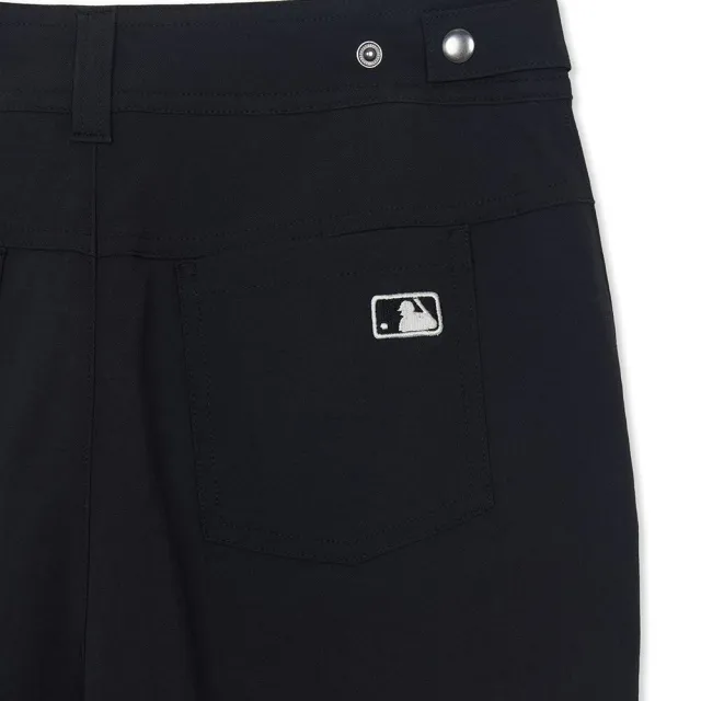 【MLB】女版 涼感防潑水 工裝喇叭褲 休閒長褲 洛杉磯道奇隊 (3FWPB0964-07BKS)