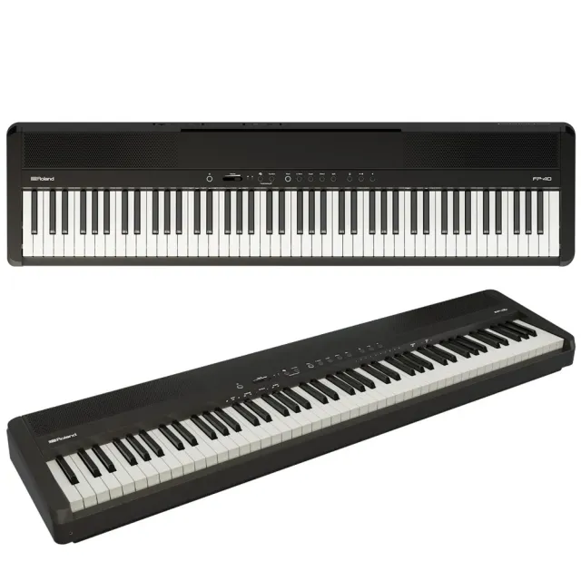 【ROLAND 樂蘭】最新款FP-40 數位鋼琴-單機組黑白任選 ｜ 原廠贈品+保固 ｜全廠公司貨