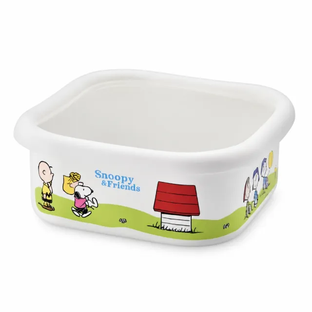 【YUTAKA-HORO 日本豐琺瑯】SNOOPY PLUNE 附蓋琺瑯保鮮盒940ml&950ml 2款任選(大容量/可堆疊/密封防塵)