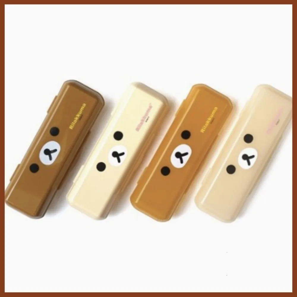 【Rilakkuma 拉拉熊】限量銷售 拉拉熊 餐具盒 收納盒(收納餐具 野餐 筆盒 萬用盒)