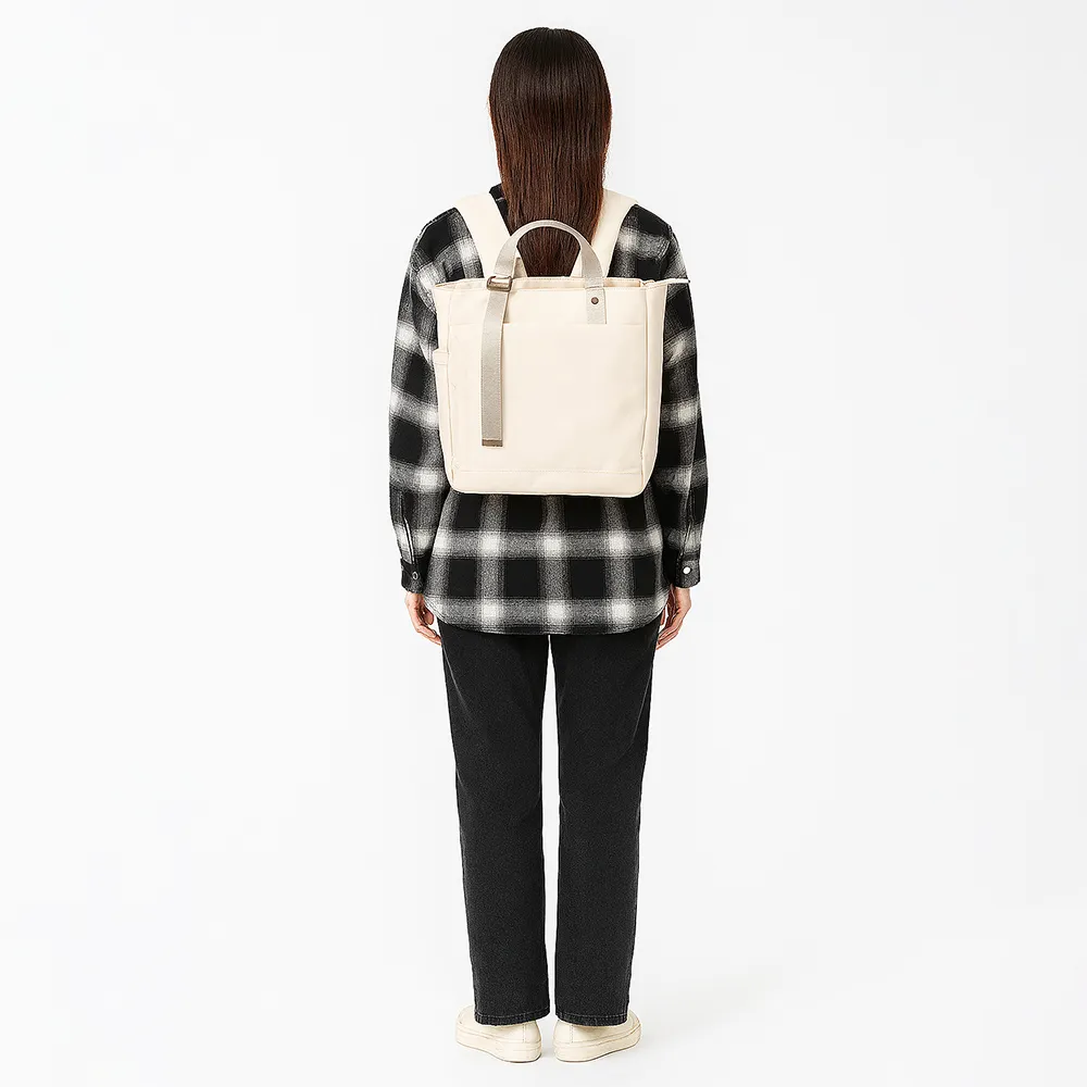 【WHOSE BAG】防潑水多功能育兒後背包 2WAY托特包 媽媽包 爸爸包 NO.WBKK071