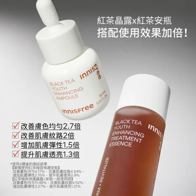 【innisfree】紅茶極效修護晶露 75ml(精華水)