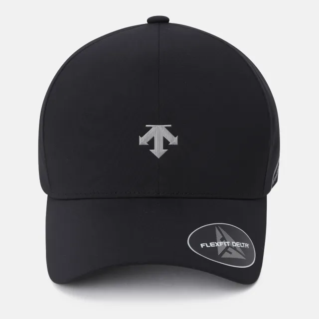 【DESCENTE】帽子 運動帽 棒球帽 遮陽帽 快排 TRAINING UNSTRUCTURED SEAM-SEALING CAP 黑 SR323TCP72-BLK0