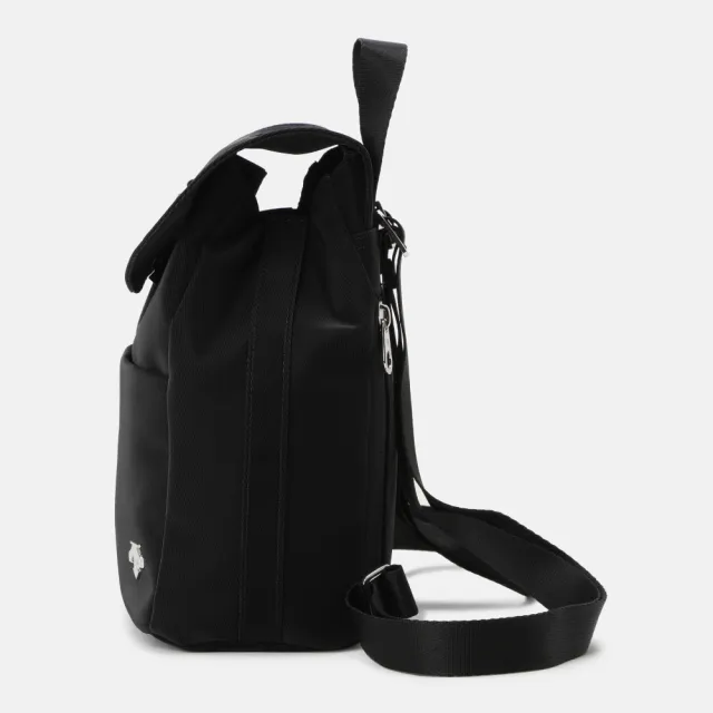 【DESCENTE】小後背包 運動包 旅行小包 WOMENS MINI HOOD BACKPACK 7L 黑 SR322UBP71-BLK0