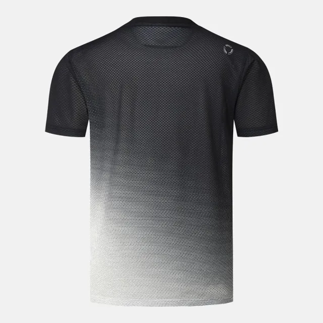 【DESCENTE】短袖上衣 男 訓練 慢跑 快排 ENGINEERED MESH ALL-OVER PATTERN SS 黑 SR321RTS82-BLK0
