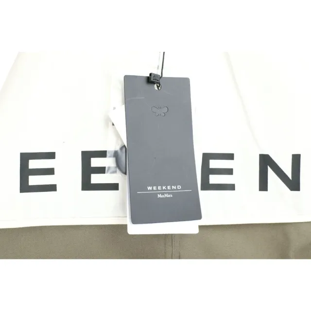 【MaxMara】WEEKEND WKDBIGLIA 雙排釦 防潑水 深綠色短版風衣 外套(義大利精品服)