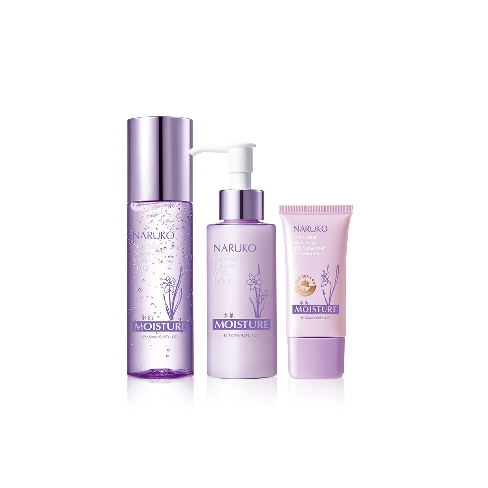 【NARUKO 牛爾】好氣色保濕組★水仙花蜜水凝露150ml+水仙花蜜水凝乳120ml+水仙奇蹟修護BB防曬乳30ml