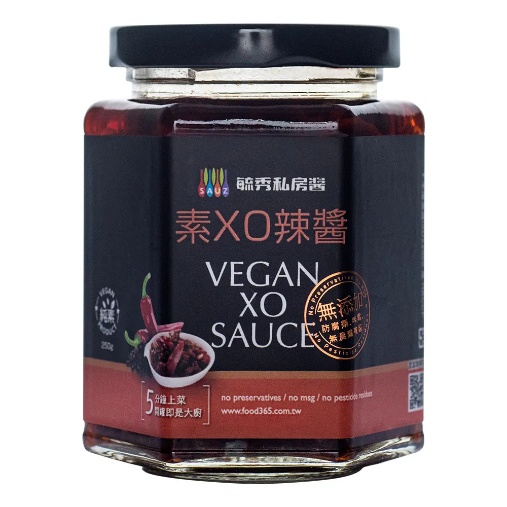 【毓秀私房醬】素XO辣醬12罐組(250g/罐)