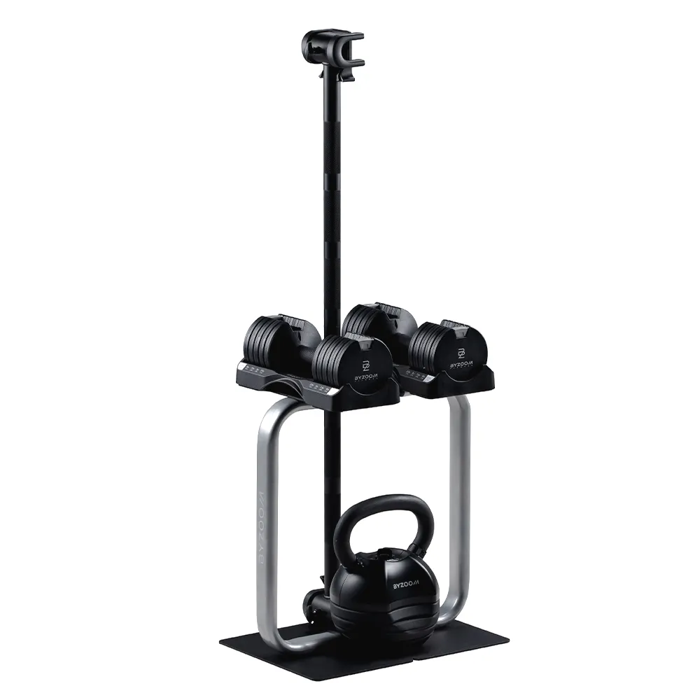 【BYZOOM FITNESS】Pure Series 12.5lb啞鈴+30lb壺鈴套組 白/黑二色(12.5lb美型套組)