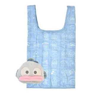 【小禮堂】Sanrio 三麗鷗 絨毛玩偶造型環保購物袋 (復古大臉款) Kitty 美樂蒂 帕恰狗 漢頓