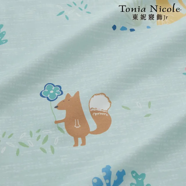 【Tonia Nicole 東妮寢飾】100%精梳棉兩用被床包組環保印染-沁綠森活(雙人)