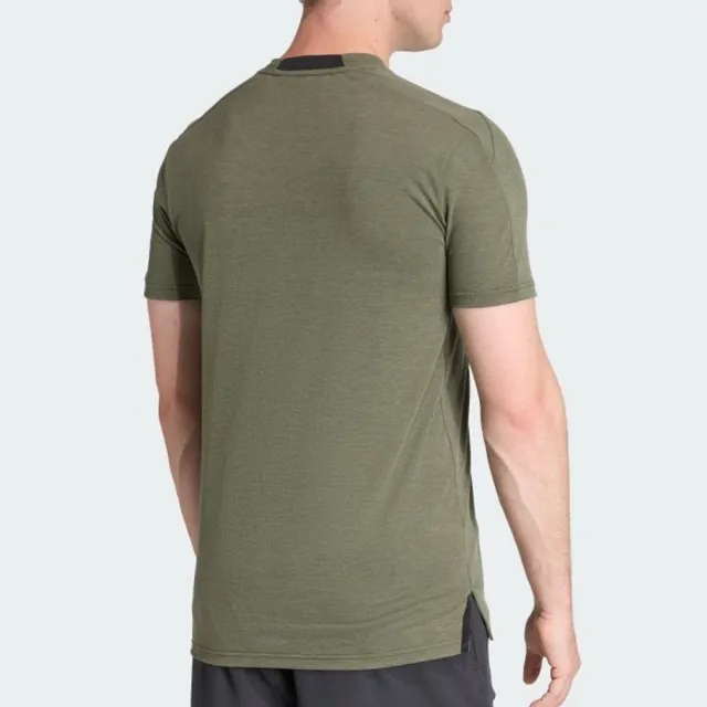 【adidas 愛迪達】D4T Tee 男款 墨綠色 圓領 T恤 運動 休閒 短袖 JX3288