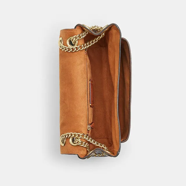 【COACH】蔻馳官方直營 ELODIE 24 復古摯愛皮革/經典SIGNATURE斜背手袋 斜背包-多色任選(CFQ03/CFP99)