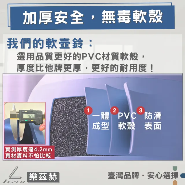 【LEZER】8公斤 軟式壺鈴(安全軟殼 保護地板 環保材質)
