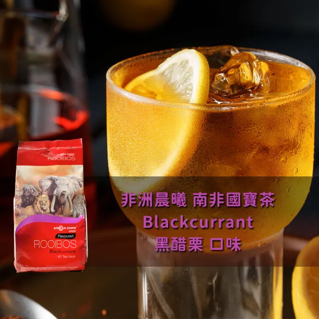 【African Dawn 非洲晨曦】南非國寶茶 黑醋栗 2.5g×40入｜單一莊園 博士茶 無咖啡因